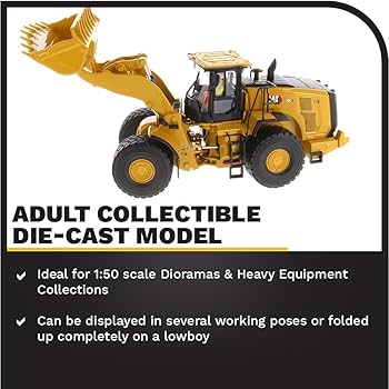 CAT 980G Wheel Loader ダイキャストモデルキット 1:50 Cat 395 Large Hydraulic Excavator — Diecast Masters America